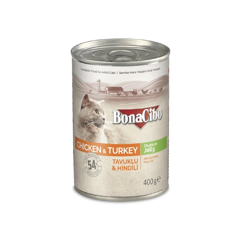 BonaCibo Adult Cat - Hähnchen & Truthahn
